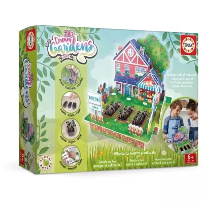 Jeu de construction 3D - Potager Magique EDUCA - 2 en 1