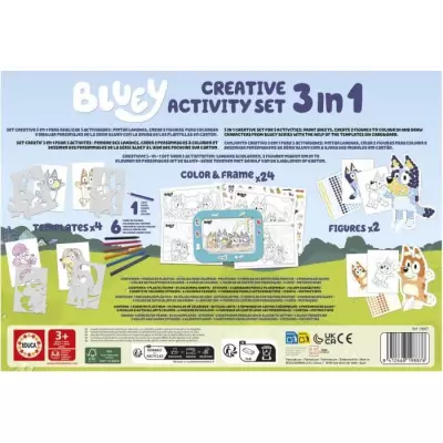Set créatif Educa Bluey - Décoration et modelage personnages - 3 activités - 3 ans