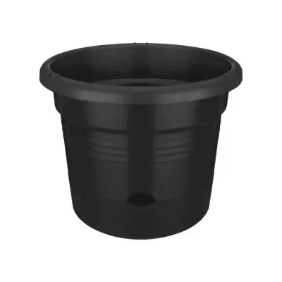 Pot à tomate Green Basics - 33 cm - Noir vif - Idéal pour vos plantes - POT DE FLEUR