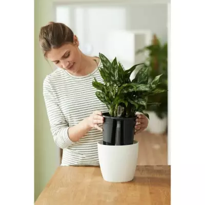 Pot à fleurs Elho Insert Auto-arrosage 33cm Noir - Recyclé & Accessoires