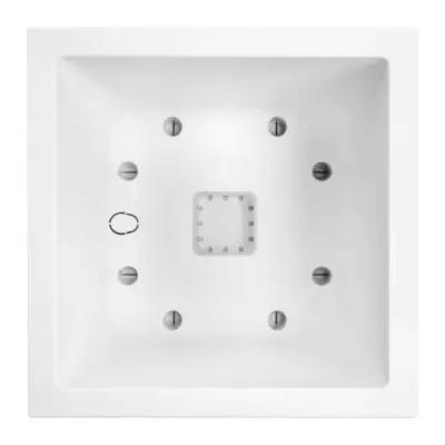 Elho Vivo Next Square 30 Bac à fleurs - Blanc - Ø 30 x H 29 cm