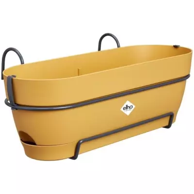 Planteur Rectangle VIBIA Jaune Miel - Réservoir Ø50 - JARDINIERE