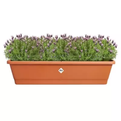 Pot de fleur Elho Noa Balconniere XL - Marron - 100% recyclé
