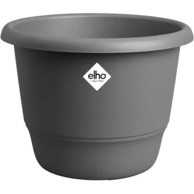 Pot de fleurs ELHO Amiga Rond 30 Noir - Extérieur - Recyclé