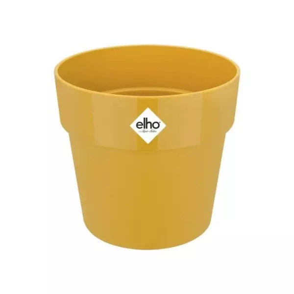 ELHO Pot de fleurs B.FOR ORIGINAL rond - 7,9L - Ø 25 x 23 cm - Ocre