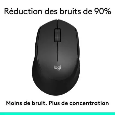 Souris - Sans fil - Logitech - M330 Silent Plus - Noir - Silencieuse Souris - Sans fil - Logitech - M330 Silent Plus - Noir - Silencieuse