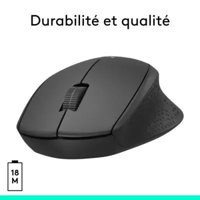 Souris - Sans fil - Logitech - M330 Silent Plus - Noir - Silencieuse Souris - Sans fil - Logitech - M330 Silent Plus - Noir - Silencieuse