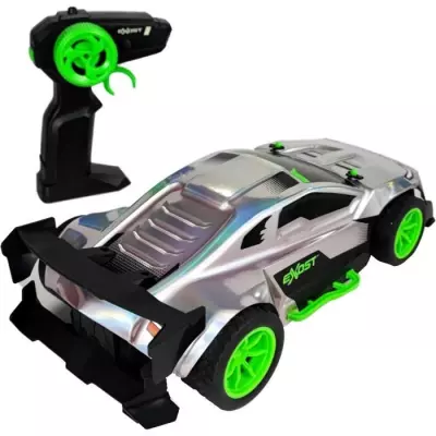 Voiture Télécommandée Metal Chrome 1:14 - 15 km/h - Argent et vert