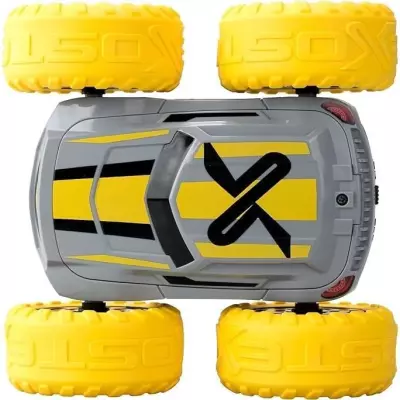 Voiture télécommandée 360 CROSS JAUNE A BATTERIE - EXOST | Dimensions compactes