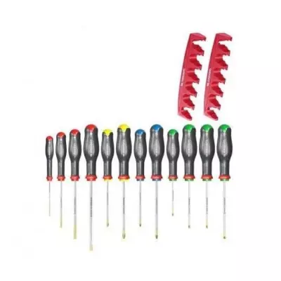 Ensemble de 12 tournevis PROTWIST + 2 racks de rangement – FACOM : Made in France et ultra pratique