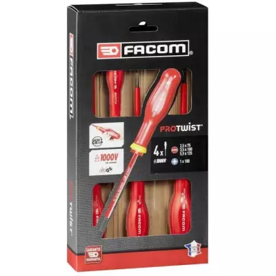 Tournevis isolés FACOM - Sécurité 1000V Made in France
