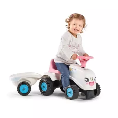 Porteur Tracteur Rainbow Farm avec remorque - FALK - VEHICULE PORTEUR