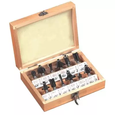 FAR TOOLS Jeu de 12 fraises - Kit compact pour tous travaux (17x13x5 cm)