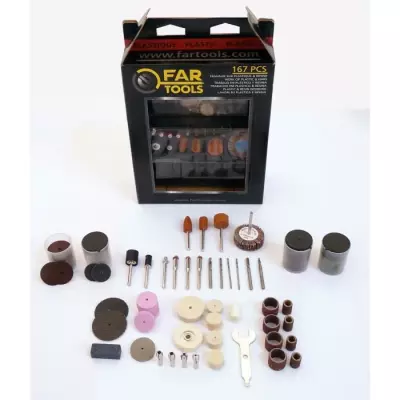 Accessoires mini outil verre ou porcelaine - Kit compact de précision