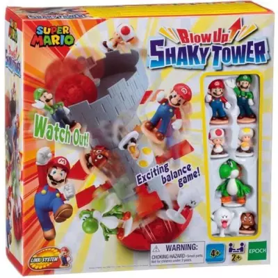 SUPER MARIO Blow Up! Shaky tower - Jeu de société fun et excitant