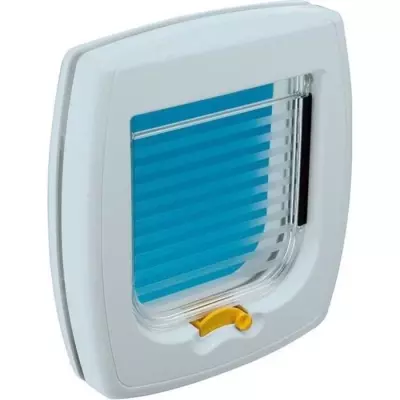 Chatière manuelle 2 voies Swing 1SB Blanc - Dimensions compactes