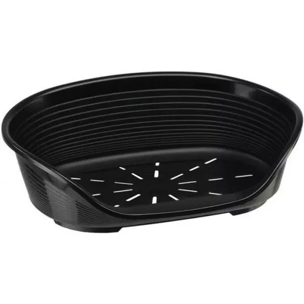 FERPLAST Corbeille SIESTA DELUXE Taille 2 - 49*36*17,5 cm - Noir