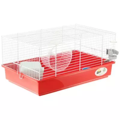 Cage hamster complète avec roue, mangeoire, maisonnette et abreuvoir - FERPLAST