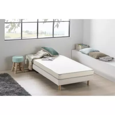 Matelas mousse 90x190 cm DEKO DREAM - Confort ferme - Ep.12cm