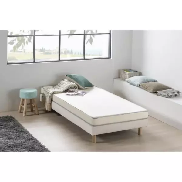 DEKO DREAM Matelas mousse 90 x 190 cm - Confort ferme - Epaisseur 12 cm - KIETOA