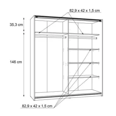 Armoire 2 portes coulissantes blanche - Eco-friendly - Certification FSC®