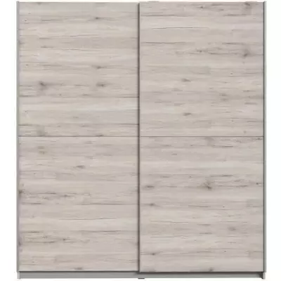 Armoire 2 portes coulissantes chene clair - Responsable - FSC®