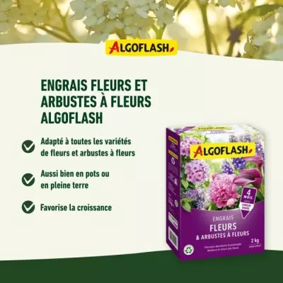 Engrais Fleurs et Arbustes - ALGOFLASH NATURASOL - 2 kg