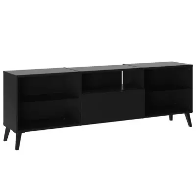 Meuble TV/Hifi Lowboard - Design Noir Élégant