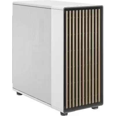 Boîtier PC FRACTAL DESIGN North XL Chalk White - Élégant design bois & alliage