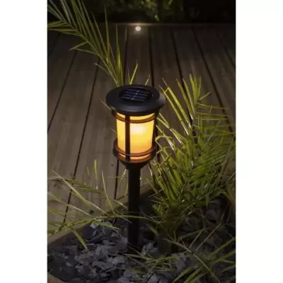 Balise solaire flamme naturelle GALIX - 33 LED vacillantes - ABS thermoformé