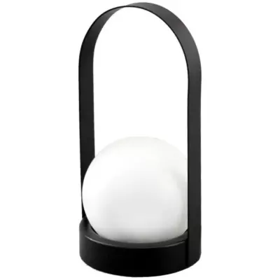 Lanterne solaire métal boule perlée GALIX - 10 Lumens