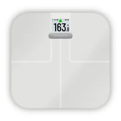 Balance connectée GARMIN Index S2 White - Suivi de poids et composition corporelle