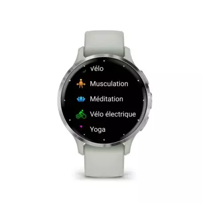 Montre GPS connectée GARMIN Venu 3S - Style Sauge