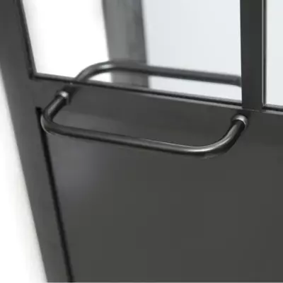 Cabine de douche 90x90 Style Industriel Noir - Livraison Compacte
