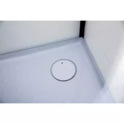 Cabine de Douche 100x100x220 Style Industriel Noir