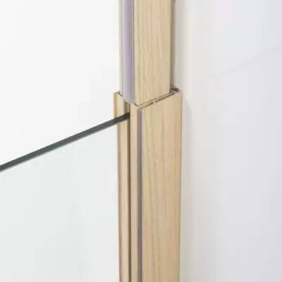 Paroi fixe GELCO effet bois 100x210 - Élégance naturelle