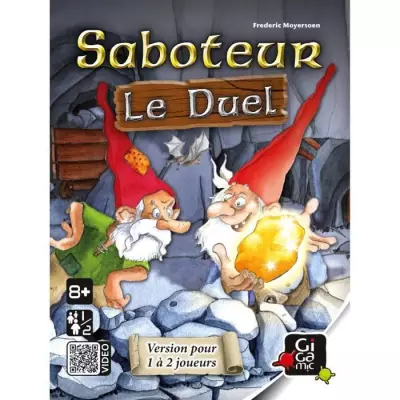 Jeu de plateau Saboteur Le Duel : stratégie et coups fourrés