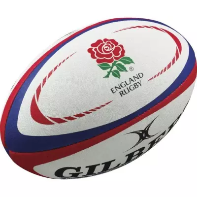 Ballon de rugby Replica Angleterre - GILBERT - Taille 5 | 30x15x15 cm