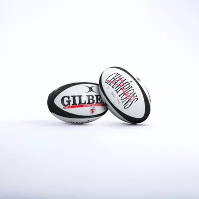 Ballon de rugby Stade Toulousain - GILBERT - Mini Replica double champion