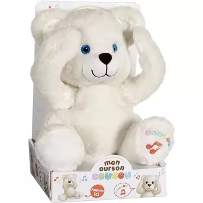 Peluche Ourson Coucou GIPSY 25 cm - Peluche Mixte