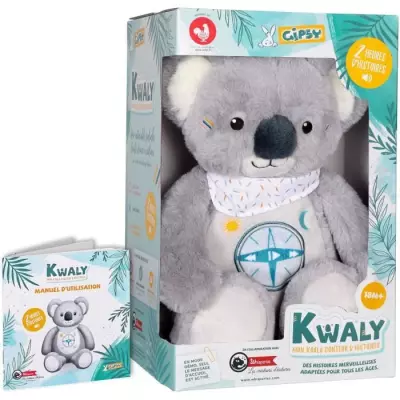 Découvrez KWALY - Peluche Interactive Conteuse - 2h Histoires
