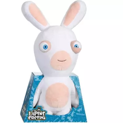 Peluche LAPINS CRETINS 40 cm - Doux et Amusant