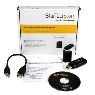 StarTech.com Adaptateur Carte Son USB vers Audio Stéréo
