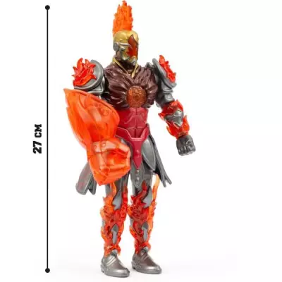 Figurine articulée Gormiti 27 cm avec arme - Modèle Feu