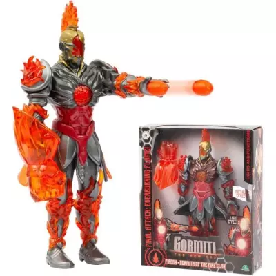 Figurine articulée Gormiti Fireon avec attaque lumineuse - 27 cm