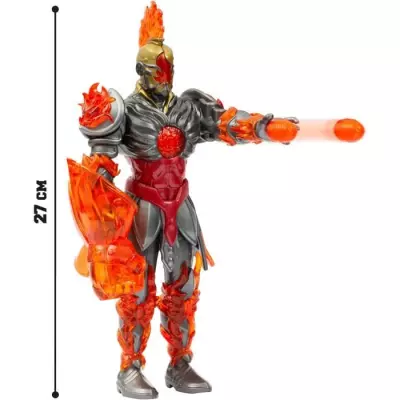 Figurine articulée Gormiti Fireon avec attaque lumineuse - 27 cm