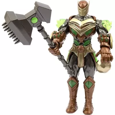 Figurine articulée GORMITI - Rockard avec attaque lumineuse Terre - 27 cm