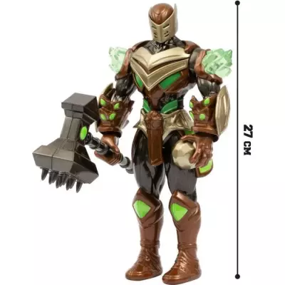 Figurine articulée GORMITI - Rockard avec attaque lumineuse Terre - 27 cm