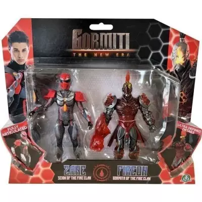 Figurines GORMITI - Zane et Fireon - Coffret de 15 cm - Dès 4 ans