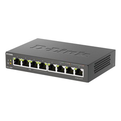 D-Link DGS-1008P E commutateur réseau Non-géré L2 Gigabit Ethernet (10 100 1000) Connexion Ethernet, supportant l'alimentation